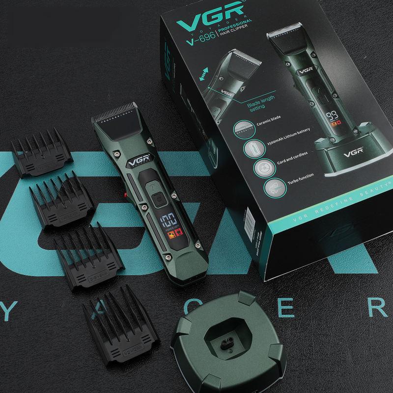 VGR Hair Clipper Professional Clipper Cordless Hair Cutting Machine Haircut Machine Rechargeable Hair Trimmer for Men V-696 VGR Hair Clipper Professional Clipper Cordless Hair Cutting Machine Haircut Machine Rechargeable Hair Trimmer for Men V-696